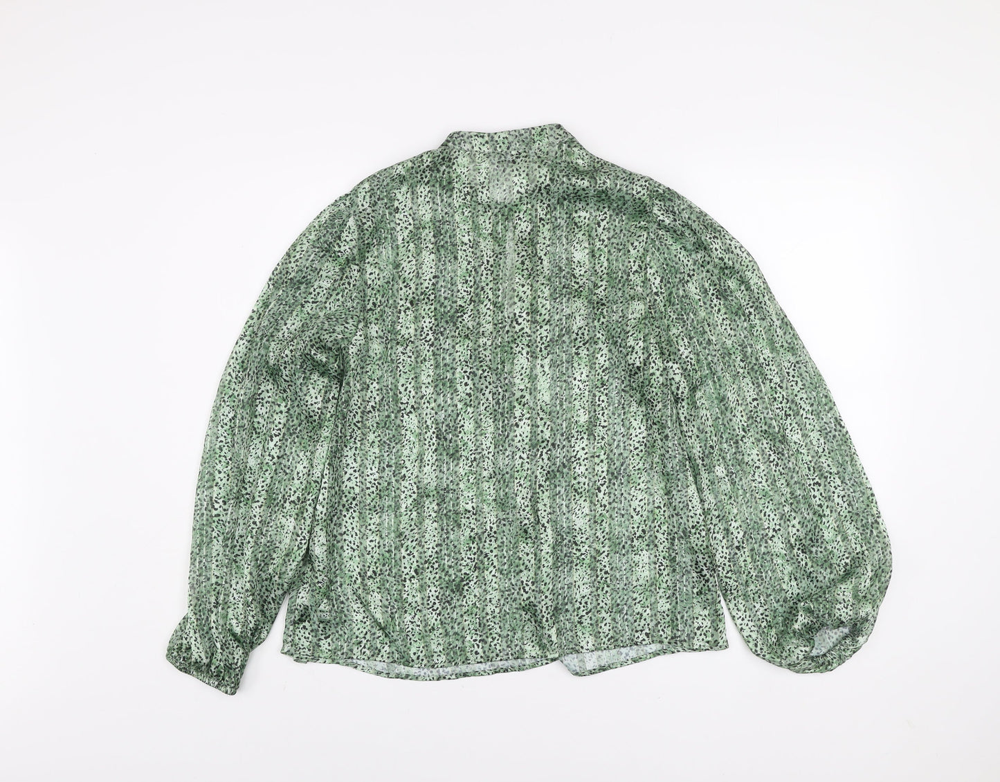 Womens UK Size 10 Gallery Green Tunic Blouse