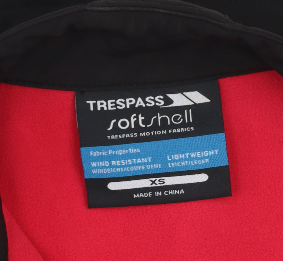 Womens UK Size XS Trespass Black Soft Shell