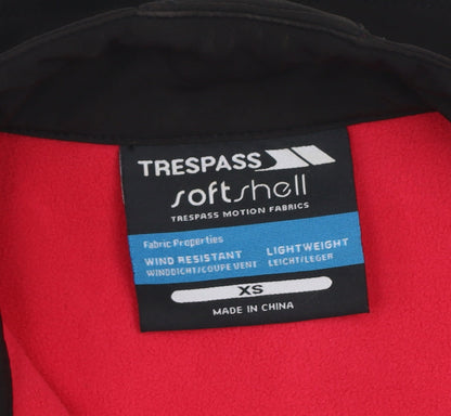 Womens UK Size XS Trespass Black Soft Shell