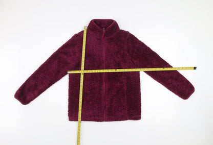 Dunnes Women’s Purple Fleece Full Zip Jacket Size S