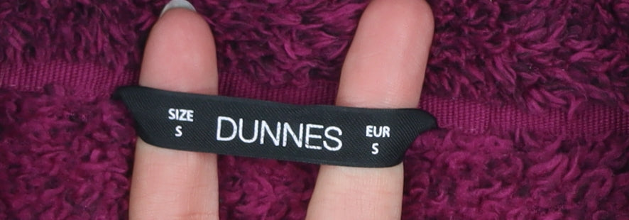 Dunnes Women’s Purple Fleece Full Zip Jacket Size S