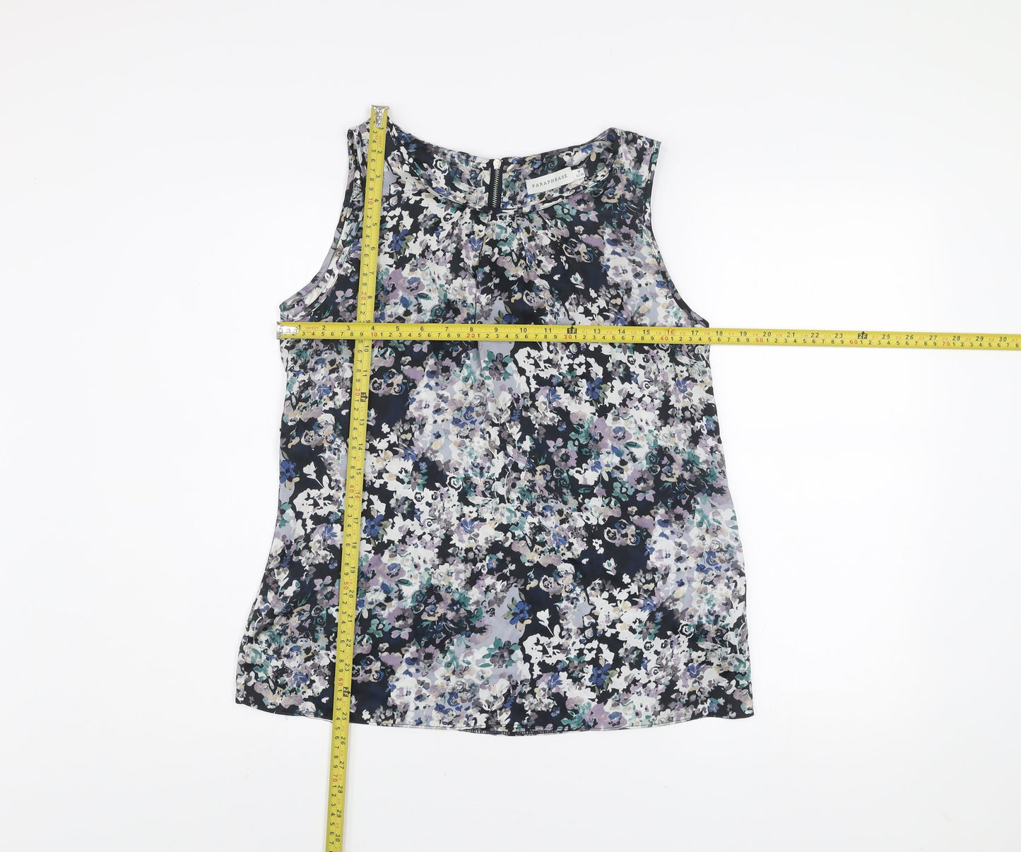 Paraphrase Women’s Multicoloured Floral Sleeveless Blouse Size 12