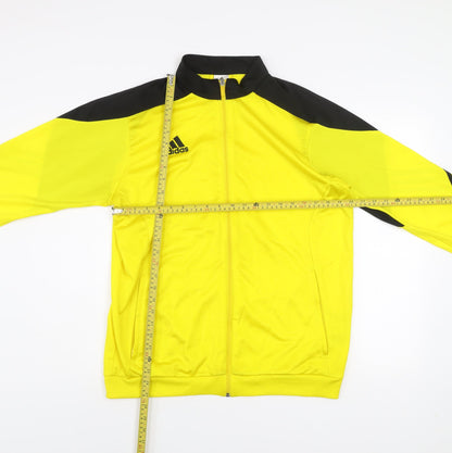 Adidas Men’s Yellow Black Track Jacket L Full Zip Sportswear