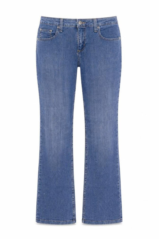 Womens UK Size 4R Merona Regular Fit Bootcut Blue Jeans