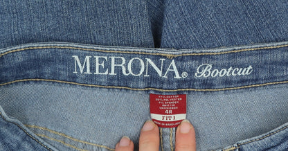 Womens UK Size 4R Merona Regular Fit Bootcut Blue Jeans
