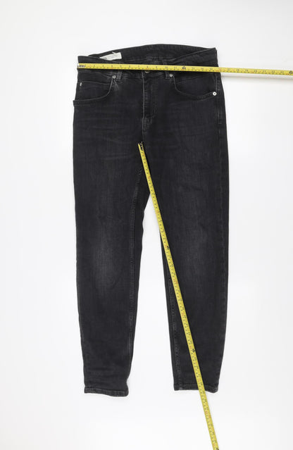 Zara Mens Black Slim Fit Skinny Jeans Size 31 Regular Denim