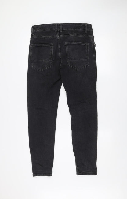 Zara Mens Black Slim Fit Skinny Jeans Size 31 Regular Denim