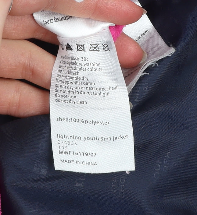 Girls UK Size 11-12 Years Mountain Warehouse Blue 3-in-1 Jacket