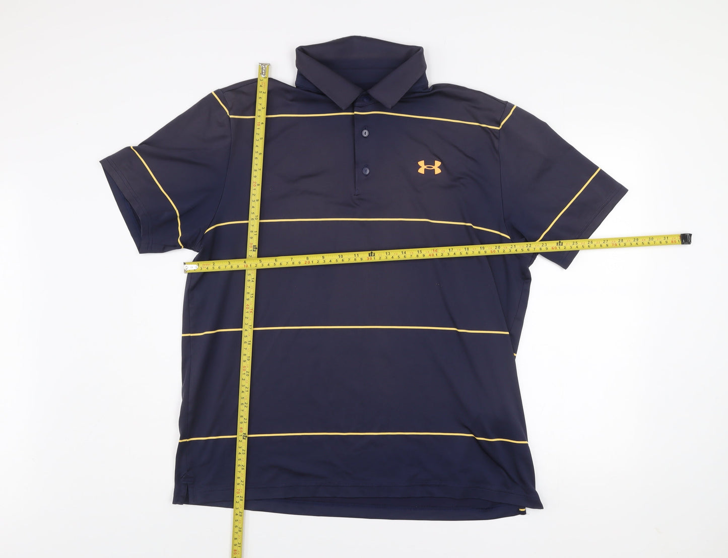 Under Armour Men’s Blue XL Polo Shirt Playoff Moisture Wicking Golf Top