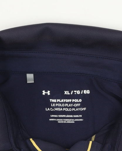 Under Armour Men’s Blue XL Polo Shirt Playoff Moisture Wicking Golf Top