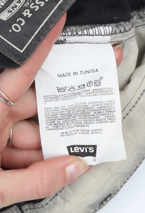 Levi’s Men Black Denim Shorts Size 36 Classic 5-Pocket Cotton