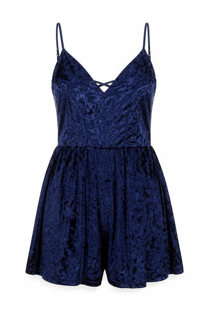 Womens UK Size 10 Primark One-Piece Blue Playsuit