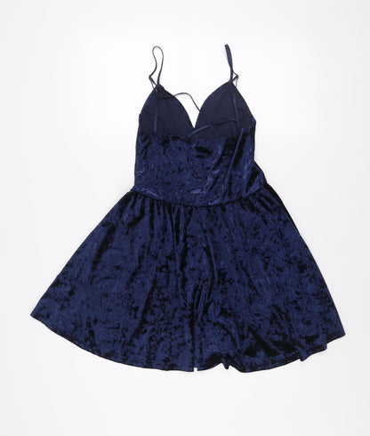 Womens UK Size 10 Primark One-Piece Blue Playsuit