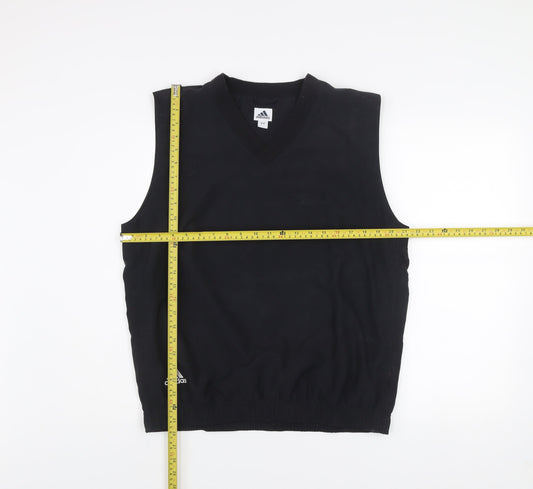Adidas Men’s Black Sleeveless V-Neck Golf Tank Top Size S