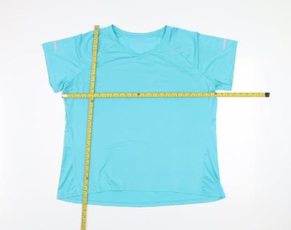 Dunnes Stores Men Blue XL V-Neck Athletic T-Shirt