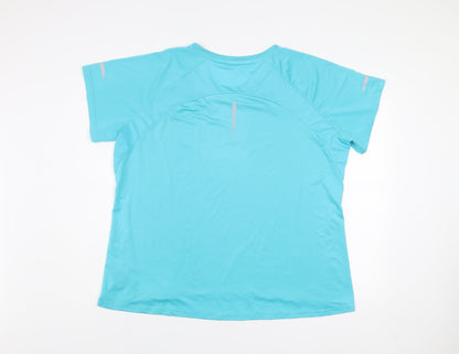 Dunnes Stores Men Blue XL V-Neck Athletic T-Shirt