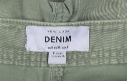 New Look Women Green Size 8 Utility Cotton Shorts