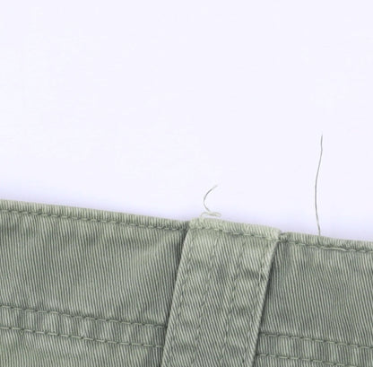 New Look Women Green Size 8 Utility Cotton Shorts