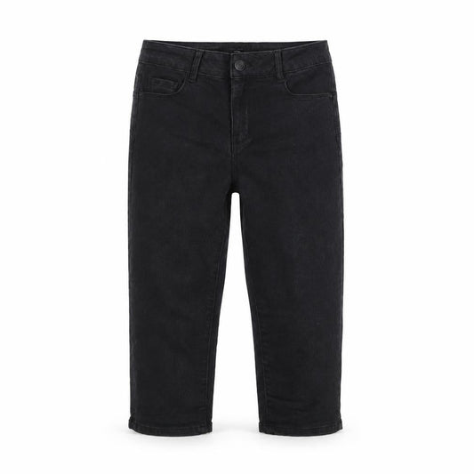 Womens UK Size M VERO MODA Slim Fit Cropped Black Jeans