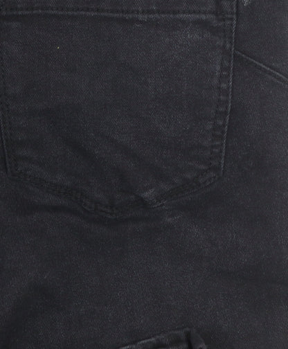 Womens UK Size M VERO MODA Slim Fit Cropped Black Jeans