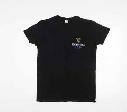 SOL'S Unisex Adults Black Guinness 0.0 Graphic Crew Neck Cotton T-Shirt Size S