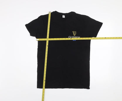 SOL'S Unisex Adults Black Guinness 0.0 Graphic Crew Neck Cotton T-Shirt Size S