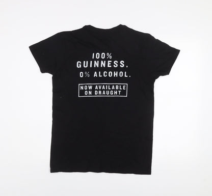 SOL'S Unisex Adults Black Guinness 0.0 Graphic Crew Neck Cotton T-Shirt Size S