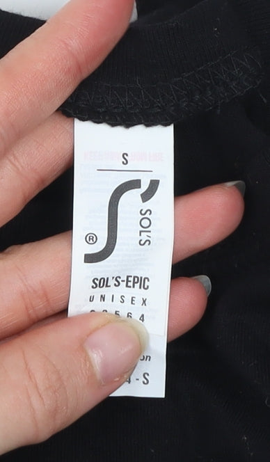 SOL'S Unisex Adults Black Guinness 0.0 Graphic Crew Neck Cotton T-Shirt Size S