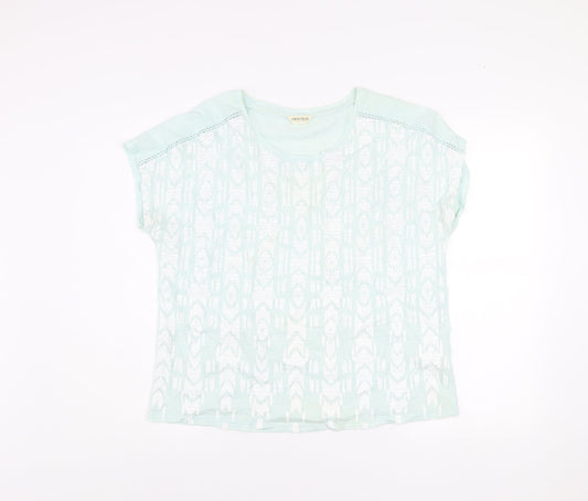 Womens UK Size 14 Marks and Spencer Green Basic T-Shirt