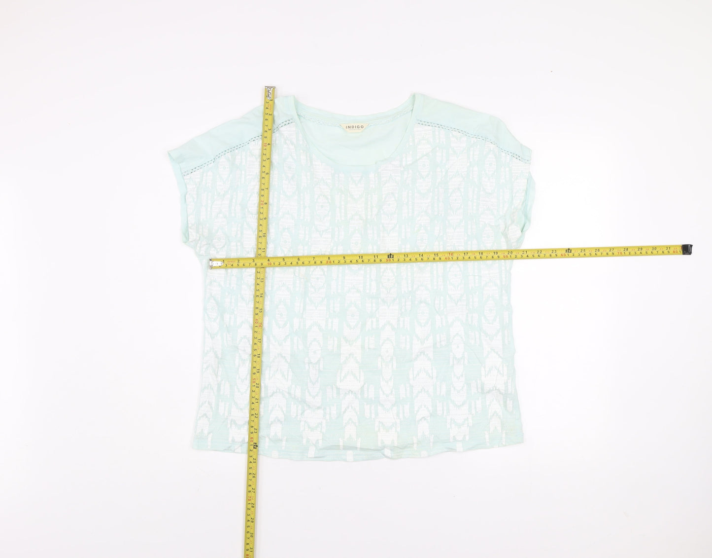 Womens UK Size 14 Marks and Spencer Green Basic T-Shirt