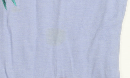 Womens UK Size 12 Jack Wolfskin Blue Basic T-Shirt