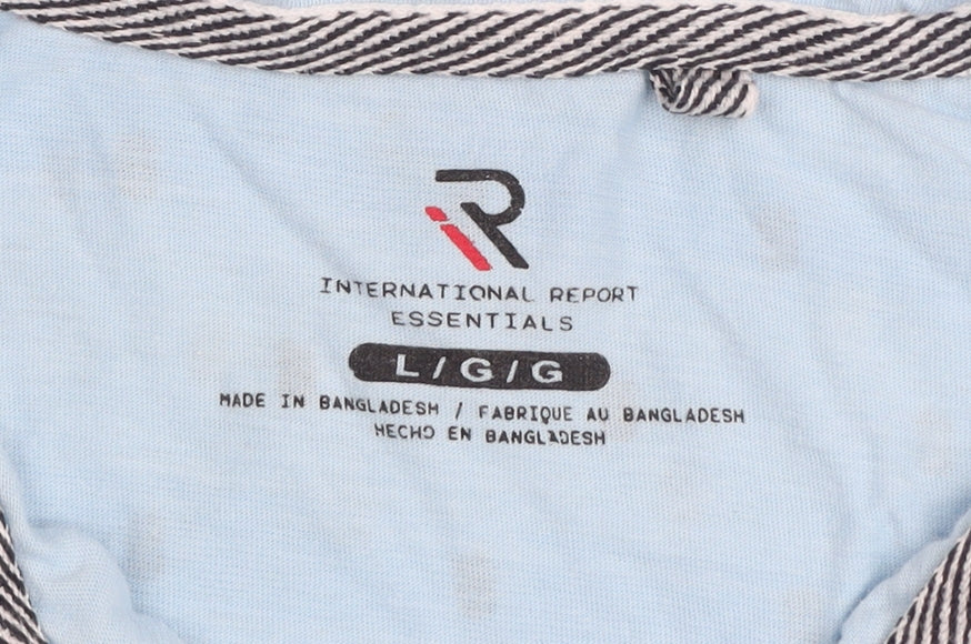 Mens UK Size L International Report Essentials 100% Cotton Polo Shirt