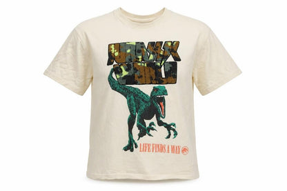 Marks and Spencer Boys Beige Jurassic World Dinosaur T-Shirt 11-12 Years