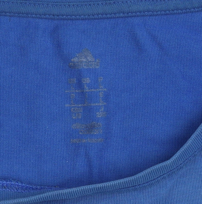 Adidas Men's Blue Logo Graphic T-Shirt Size L Regular Fit