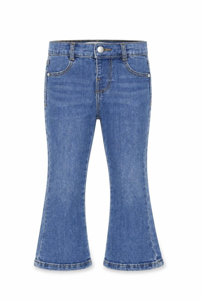 Girls UK Size 3-4 Years Zara Regular Fit Flared Jeans