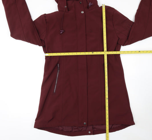 Portwest Womens Red Softshell Hooded Waterproof Jacket Size 18