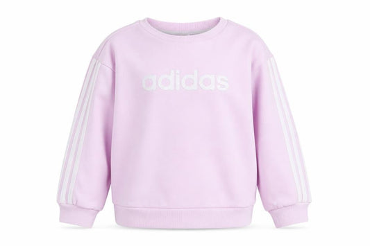 Adidas Girls Pink Logo Sweatshirt 3 Years Long Sleeve Pullover Top