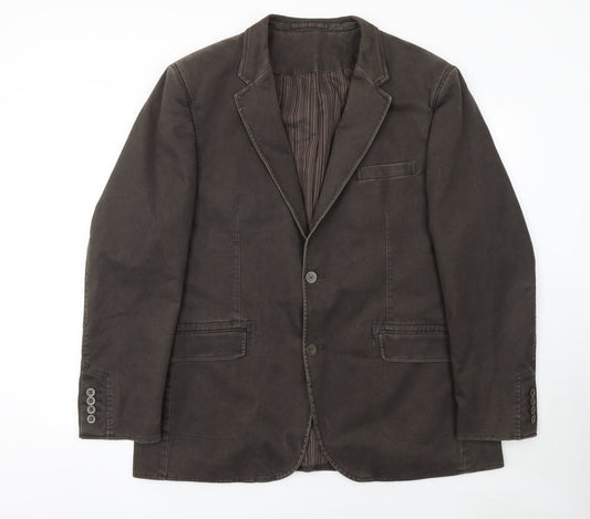 Mens UK Size 46 Remus Uomo Regular Brown Suit Jacket