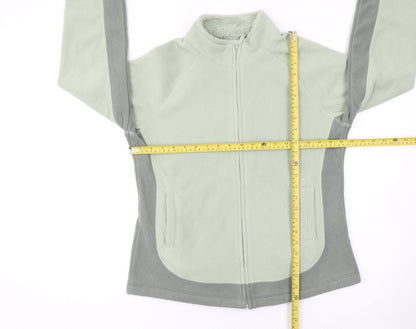 Marks and Spencer Womens Green Fleece Full Zip Jacket Size 14