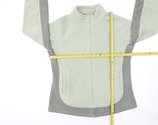 Marks and Spencer Womens Green Fleece Full Zip Jacket Size 14