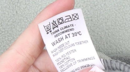 Marks and Spencer Womens Green Fleece Full Zip Jacket Size 14