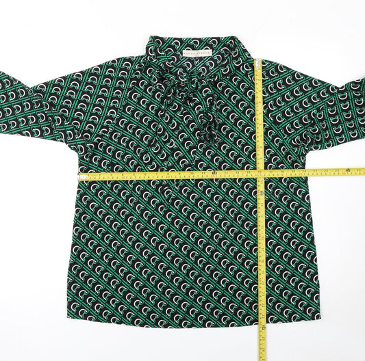 Womens UK Size M Rowen Avenue Green Tunic Blouse