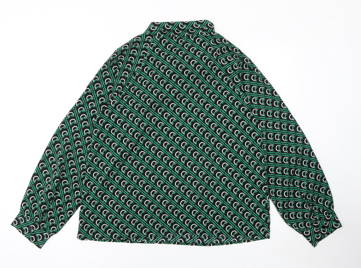 Womens UK Size M Rowen Avenue Green Tunic Blouse