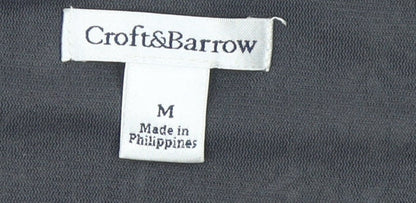 Womens UK Size M Croft & Barrow Grey Tunic Blouse