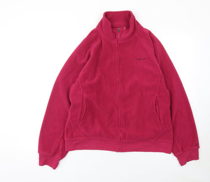 LA Gear Women's Pink Fleece Full Zip Active Jacket Size 16