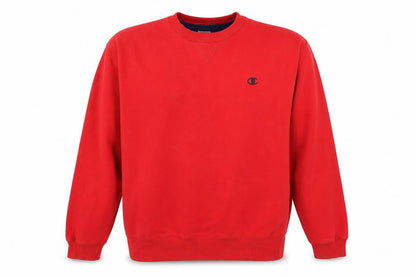 Mens UK Size L Champion Red Pullover Sweatshirt