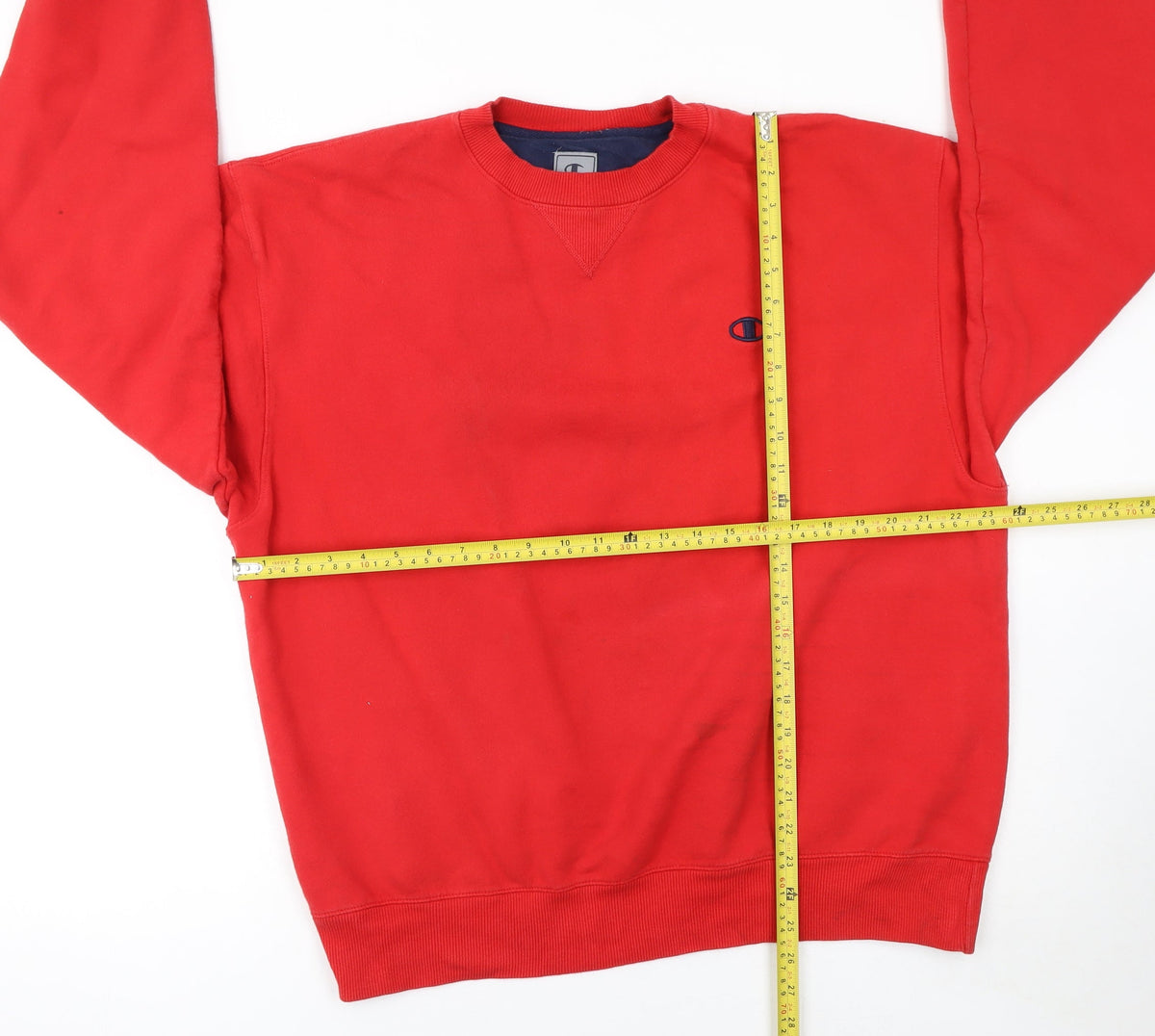 Mens UK Size L Champion Red Pullover Sweatshirt