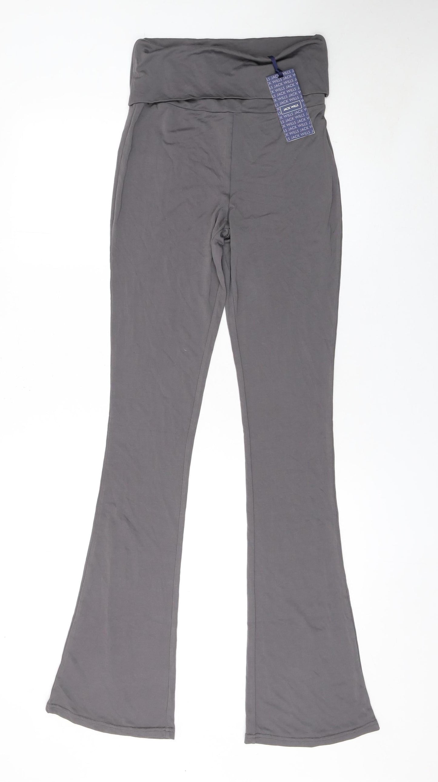Womens UK Size 8 Jack Wills Regular Fit Casual Travel Grey Trousers
