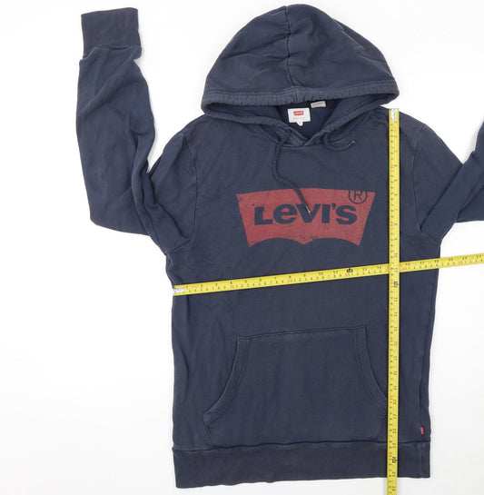 Mens UK Size S Levi's Blue Pullover Hoodie