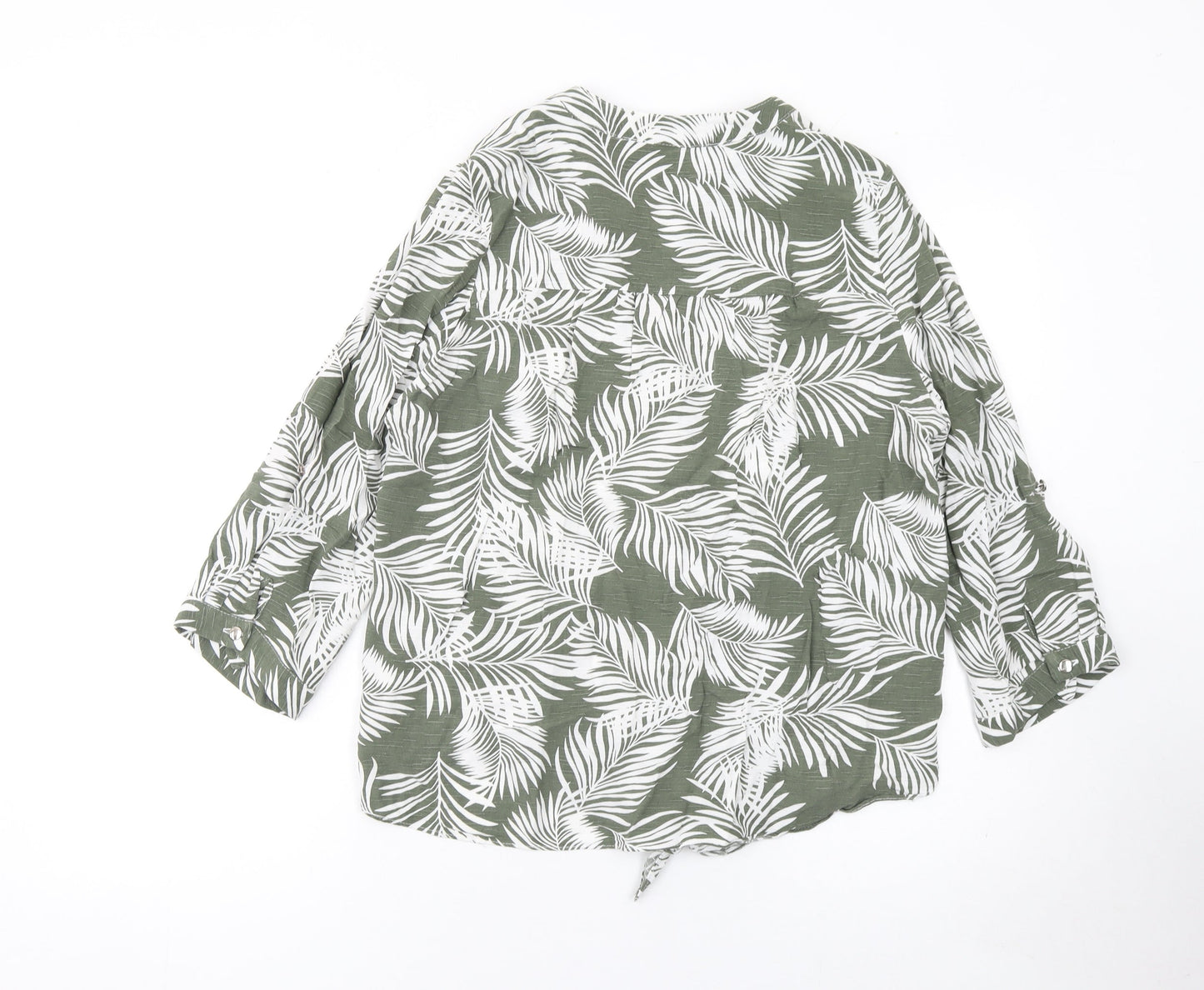 Womens UK Size 12 Wallis Green Kimono Blouse